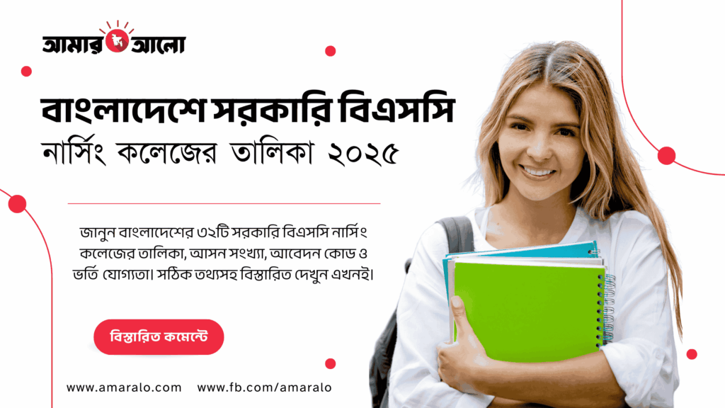 সরকারি বিএসসি নার্সিং কলেজ তালিকা সরকারি বিএসসি নার্সিং কলেজ তালিকা